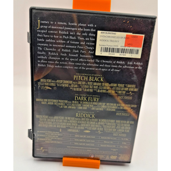 Riddick Trilogy 2-Disc DVD Region 1 Sci-Fi Action Vin Diesel (Used) - Picture 4 of 6